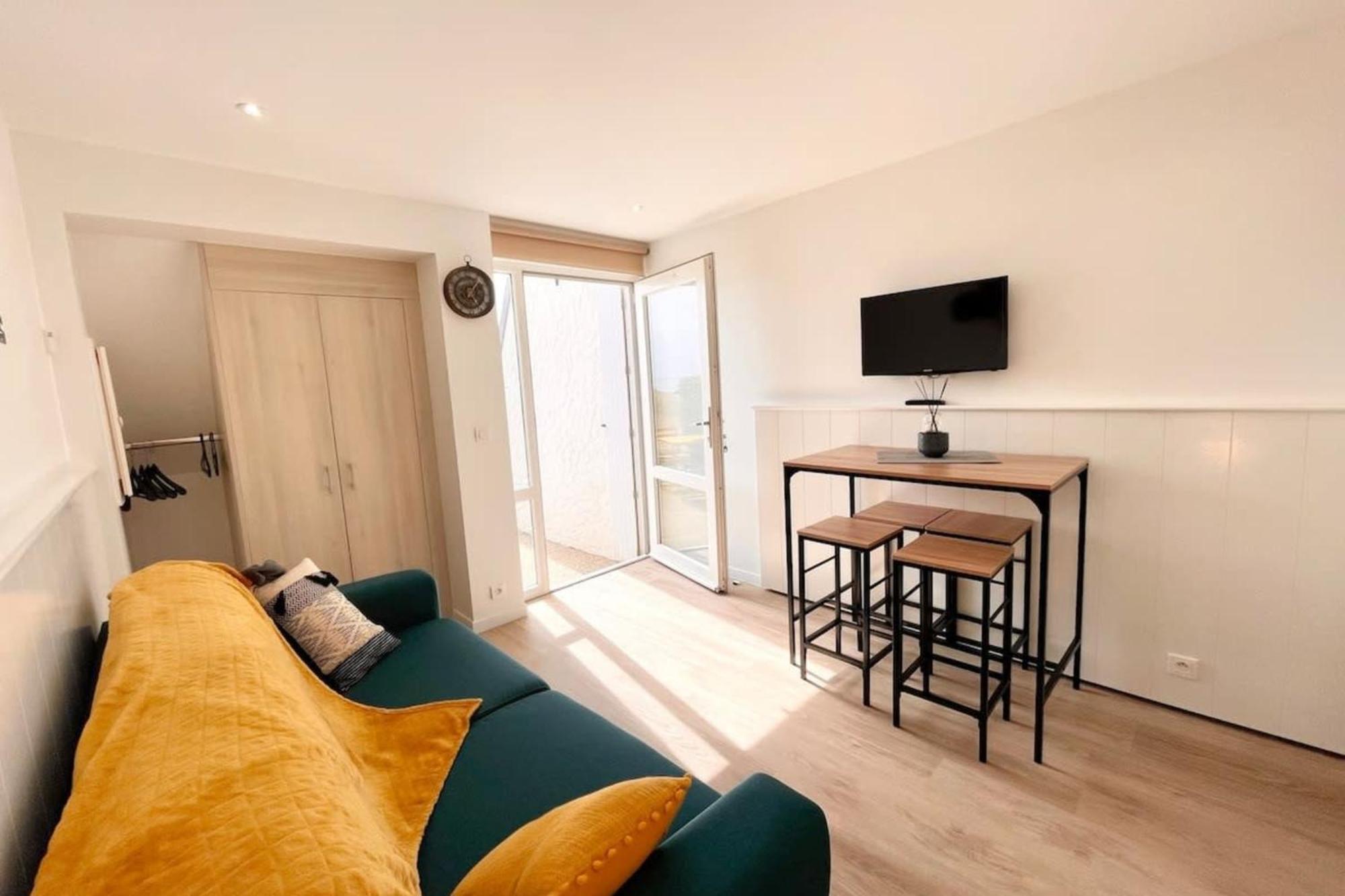 Maisonnette De Charme Refaite A Neuf Vue Mer Guidel Exterior foto